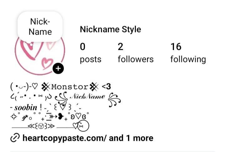 instagram nickname style
